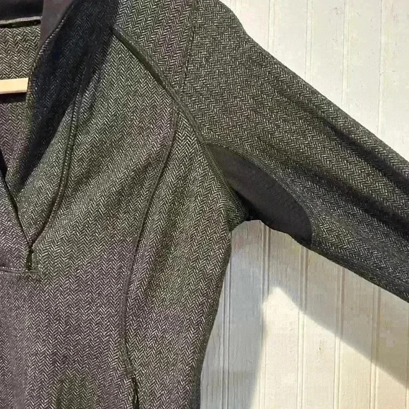 Lululemon think fast herringbone pullover 1/4 zip top sz 4. Athletic athleisure - Picture 4 of 12